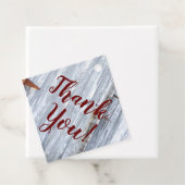 12 Cadeaublaadjes Wit Gewassen Houten Schuurdeur L Bedankjes Labels (In situ)