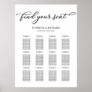 12 Chic-script voor weddenschappen Poster