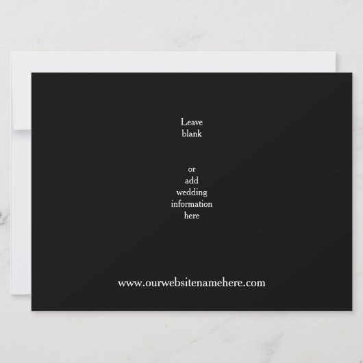 12 Collage Black-foto's - 6x8 Opslaan als datum Save The Date (Achterkant)