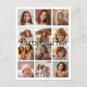 12 Collage fotoinstallatieschema - Pick achtergron Briefkaart (Voorkant)