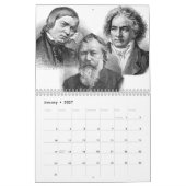 12 componisten / 12 combinaties, 2026 kalender (Jan 2027)