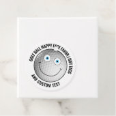 12 Custom Golf Party BLUE EYES Happy Face Gift Bedankjes Labels (In situ)