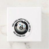 12 Custom Pool 8 Ball BLUE EYES Happy Face Gift Bedankjes Labels (In situ)