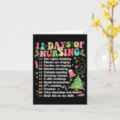 12 Dag van het Verpleegziekenhuis Kerstverpleegkun Kaart (Gele Bloem)