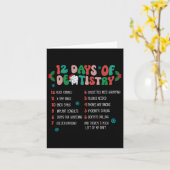 12 Dag van Tandheelkunde Kerstmis Tandarts Tandhee Kaart (Gele Bloem)