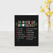 12 Dag van Tandheelkunde Kerstmis Tandarts Tandhee Kaart (Gele Bloem)