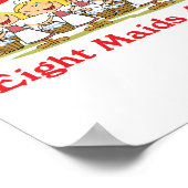 12 dagen acht dienstmeisjes bij het melken poster (Hoek)