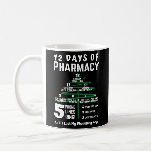 12 dagen apotheek boom apotheker koffiemok (Links)