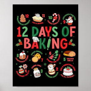 12 dagen bakker kerst koken chef bakken poster