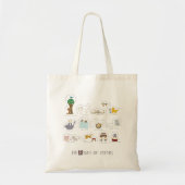 12 dagen catastrofale Cartoon kerstmis Tote Bag (Voorkant)