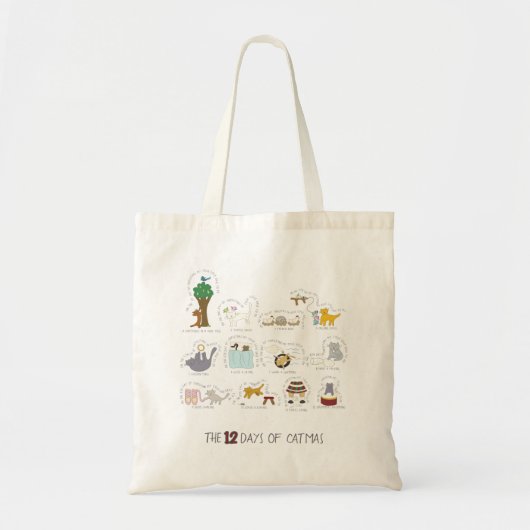 12 dagen catastrofale Cartoon kerstmis Tote Bag (Voorkant)