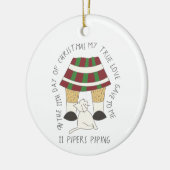 12 dagen catmas 11 pipons met kat keramisch ornament (Links)