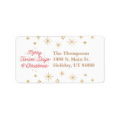 12 DAGEN CHRISTMAS / kerstlabels Etiket (Voorkant)