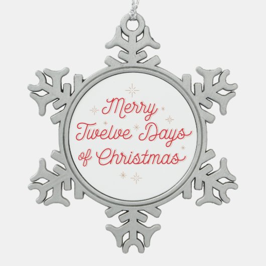 12 dagen CHRISTMAS / Snowflake Ornament (Voorkant)