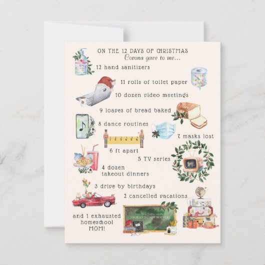 12 dagen Covid | "Quarantine" Holiday Foto (Voorkant)