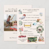 12 dagen Covid | "Quarantine" Holiday Foto (Voorkant / Achterkant)