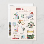 12 dagen Covid | "Quarantine" kerstfeestdag  Briefkaart (Voorkant / Achterkant)