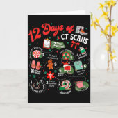 12 dagen CT-scans Kerst CT-tech Cat Scan Kaart (Gele Bloem)
