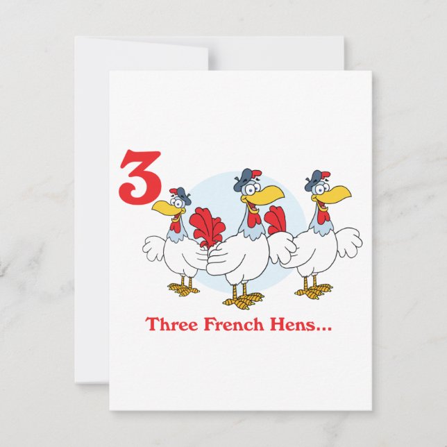 12 dagen drie franse kippen (Voorkant)