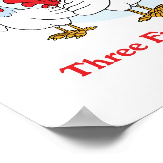 12 dagen drie franse kippen poster (Hoek)