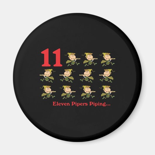 12 dagen elf pijpers die pijpen magneet (Voorkant)