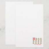 12 dagen elf pijpleidingen briefpapier (Voorkant / Achterkant)