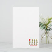 12 dagen elf pijpleidingen briefpapier (Staand voorkant)