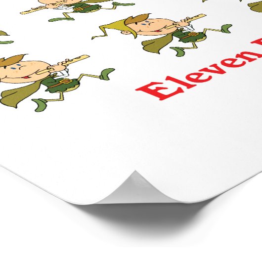 12 dagen elf pijpleidingen poster (Hoek)