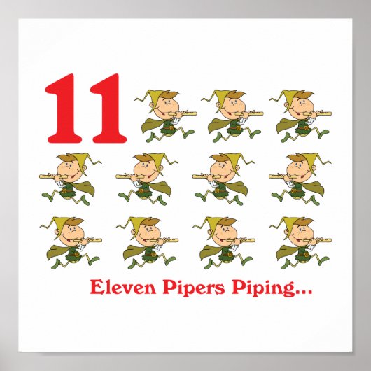 12 dagen elf pijpleidingen poster (Voorkant)