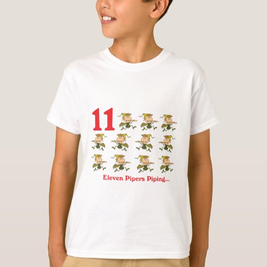 12 dagen elf pijpleidingen t-shirt (Voorkant)