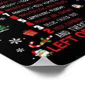 12 dagen Farmacie Funny kerstapotheker Tec Poster (Hoek)