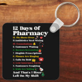 12 dagen Farmacie Funny kerstapotheker Tec Sleutelhanger (Achterkant)