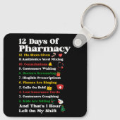12 dagen Farmacie Funny kerstapotheker Tec Sleutelhanger (Achterkant)