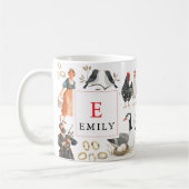 12 dagen kerst eerste vintage koffiemok (Links)