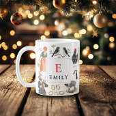 12 dagen kerst eerste vintage koffiemok