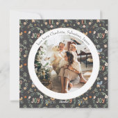 12 dagen Kerst Elegant Feestdagenkaart (Achterkant)