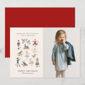 12 dagen kerst fotokaart feestdagenkaart (Voorkant / Achterkant)