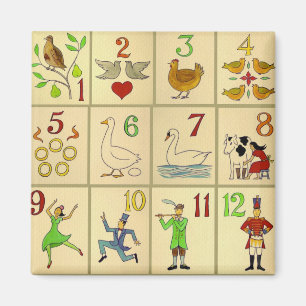 12 dagen kerst magneet