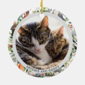 12 dagen kerst multi foto's keramisch ornament (Achterkant)