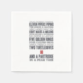 12 dagen Kerst | Red Servetten (Voorkant)