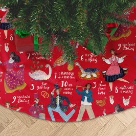 12 dagen kerst rood kerstboom rok