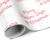 12 dagen kerstcadeaupapier cadeaupapier (Rol Hoek)