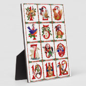 12 dagen kerstcadeautjes afdrukken fotoplaat (Zijkant)