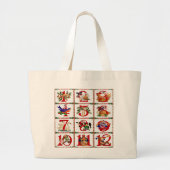 12 dagen kerstcadeautjes afdrukken grote tote bag (Voorkant)