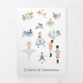 12 dagen kerstfamiliefoto foto drieluik wenskaart (Cover)