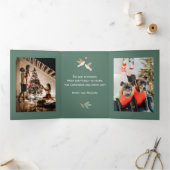 12 dagen kerstfamiliefoto foto drieluik wenskaart (Binnen)