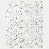 12 dagen kerstfeestdag fleece deken (Voorkant)