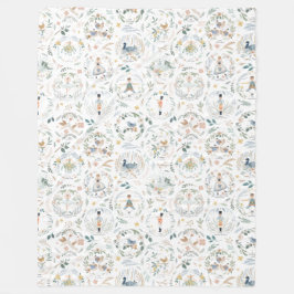 12 dagen kerstfeestdag fleece deken