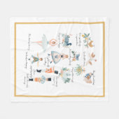 12 dagen kerstfeestdag fleece deken (Voorkant (Horizontaal))