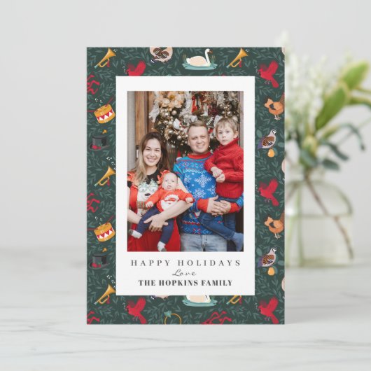 12 dagen kerstfeestdag foto (Staand voorkant)